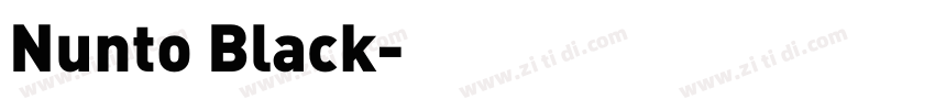 Nunto Black字体转换